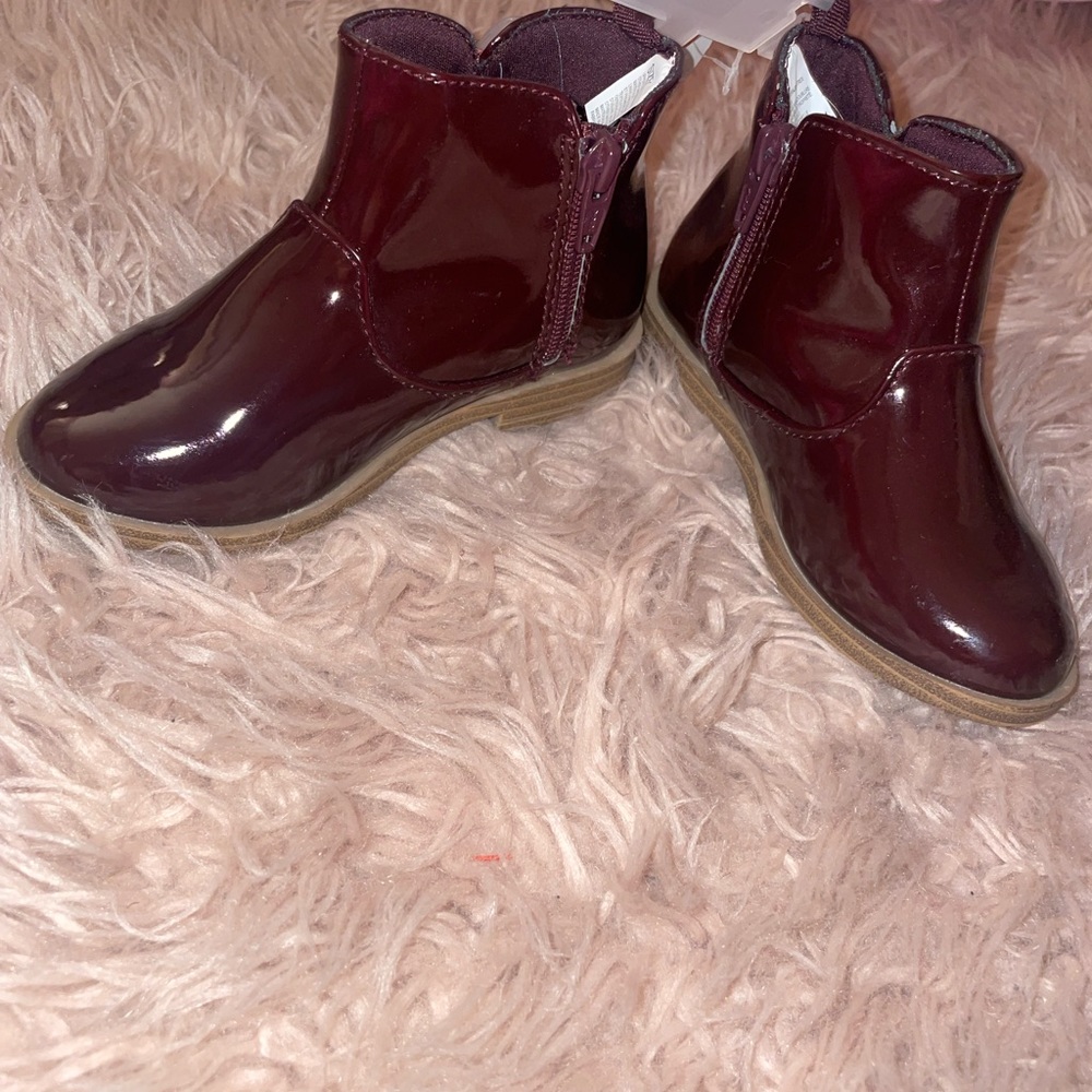 Gymboree toddler patent leather ankle boots